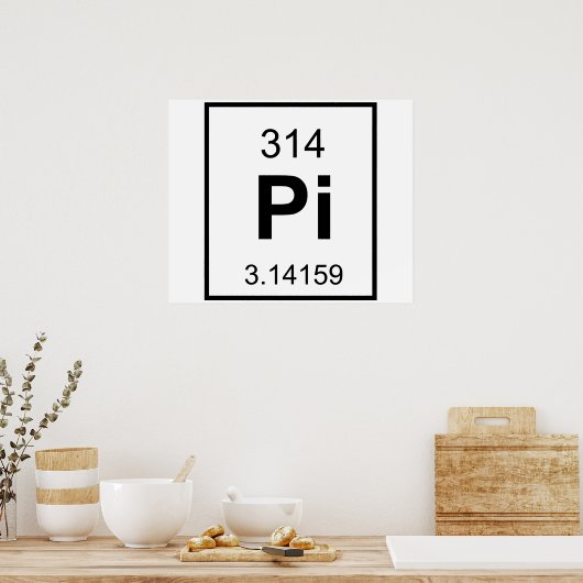 Das Element Pi Poster (Küche)