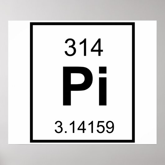 Das Element Pi Poster (Vorne)
