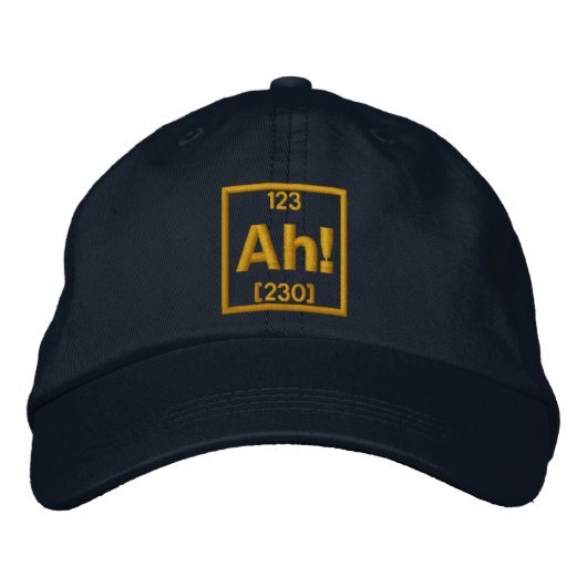 Das Element überraschender Stickerei Bestickte Kappe (Vorderseite)