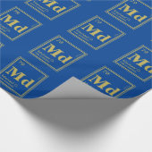 Das Element von Ihnen! Name-periodische Tabelle Geschenkpapier (Ecke)