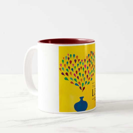 Das Elixier der Liebe Zweifarbige Tasse (Vorderseite Links)