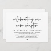 Das Elopement Brunch feiert unser neues Kapitel Einladung (Vorne/Hinten)