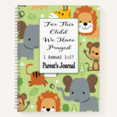 Das Elternblatt für dieses Kind haben wir gebetet Notizblock (Vorderseite)