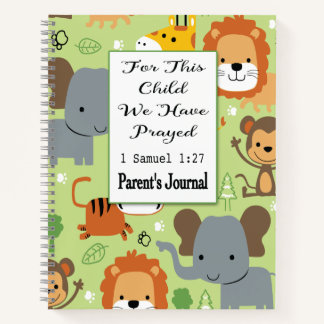 Das Elternblatt für dieses Kind haben wir gebetet Notizblock