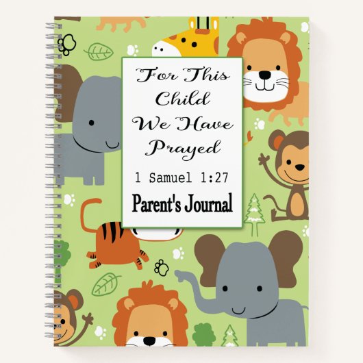 Das Elternblatt für dieses Kind haben wir gebetet Notizblock (Vorderseite)