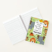 Das Elternblatt für dieses Kind haben wir gebetet Notizblock (Innenseite)