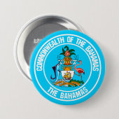Das Emblem der Bahamas-Runde Button (Vorne & Hinten)
