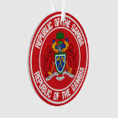 Das Emblem der Gambia-Runde Ornament (Vorderseite)
