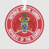 Das Emblem der Gambia-Runde Ornament (Rückseite)