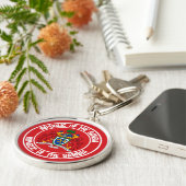 Das Emblem der Gambia-Runde Schlüsselanhänger (Seite)