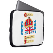 Das Emblem der Königin mit Diamant Jubiläum Laptopschutzhülle (Vorne Rechts)