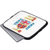 Das Emblem der Königin mit Diamant Jubiläum Laptopschutzhülle (Vorne Knopf)