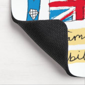 Das Emblem der Königin mit Diamant Jubiläum Mousepad (Ecke)