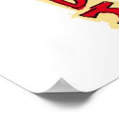 Das Emblem der Königin mit Diamant Jubiläum Poster (Ecke)