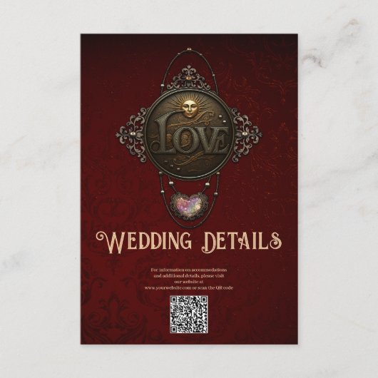 Das Emblem der Liebe. Begleitkarte (Vorderseite)