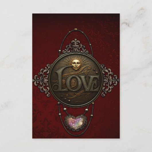 Das Emblem der Liebe. Begleitkarte (Rückseite)