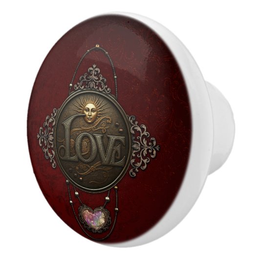 Das Emblem der Liebe. Keramikknauf (Rechts)