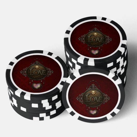 Das Emblem der Liebe. Pokerchips (Stapel)