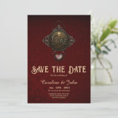 Das Emblem der Liebe. Save The Date (Stehend Vorderseite)