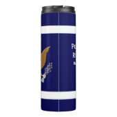 Das Emblem der militärischen Marine personalisiere Thermosbecher (Rückseite)