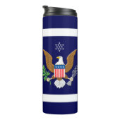 Das Emblem der militärischen Marine personalisiere Thermosbecher (Nach rechts gedreht)