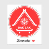 Das Emblem der Provinz Dak Lak Aufkleber (Blatt)