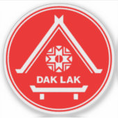 Das Emblem der Provinz Dak Lak Aufkleber (Vorderseite)