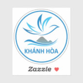 Das Emblem der Provinz Khanh Hoa Aufkleber (Blatt)