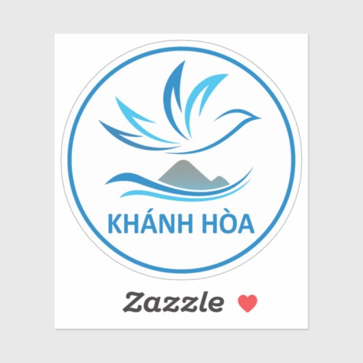 Das Emblem der Provinz Khanh Hoa Aufkleber (Blatt)
