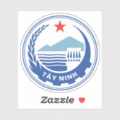 Das Emblem der Provinz Tây Ninh Aufkleber (Blatt)