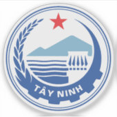 Das Emblem der Provinz Tây Ninh Aufkleber (Vorderseite)