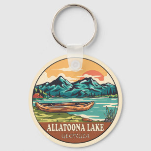 Das Emblem des georgischen Sees Allatoona Schlüsselanhänger