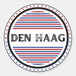 Das Emblem des Hague City Pride – Niederländische Runder Aufkleber
