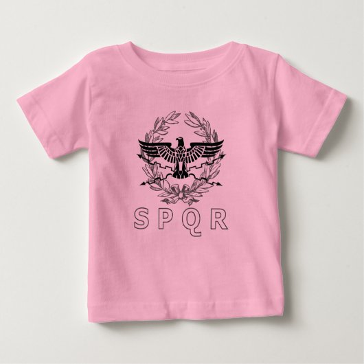 Das Emblem des Römischen Reiches SPQR Baby T-shirt (Vorderseite)