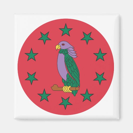 Das Emblem Dominicas Magnet (Vorne)
