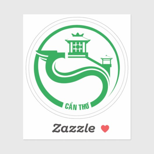 Das Emblem von CSachn ThŌ, Vietnam Aufkleber (Blatt)