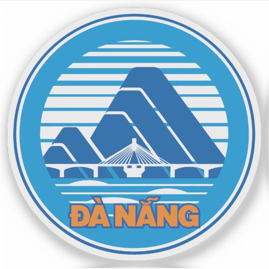 Das Emblem von Da Nang, Vietnam Aufkleber (Vorderseite)