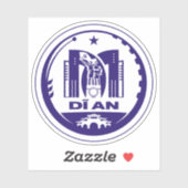 Das Emblem von DAn, Vietnam Aufkleber (Blatt)