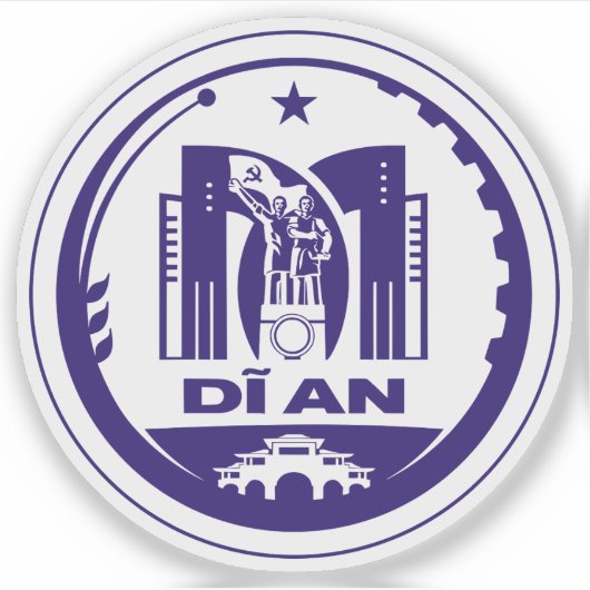 Das Emblem von DAn, Vietnam Aufkleber (Vorderseite)