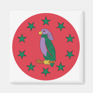 Das Emblem von Dominica Magnet