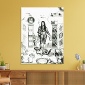 Das Emblem von England, Oktober 1690 Leinwanddruck (Insitu (Wohnzimmer))