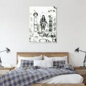 Das Emblem von England, Oktober 1690 Leinwanddruck (Insitu (Schlafzimmer))