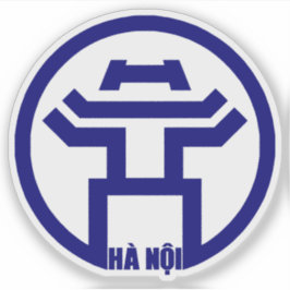 Das Emblem von Hanoi, Vietnam Aufkleber