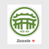Das Emblem von Hoi An, Vietnam Aufkleber (Blatt)