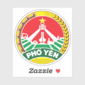 Das Emblem von PHYên, Vietnam Aufkleber (Blatt)