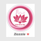 Das Emblem von Thành Phố Hà Tænh, Vietnam Aufkleber (Blatt)