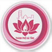 Das Emblem von Thành Phố Hà Tænh, Vietnam Aufkleber (Vorderseite)