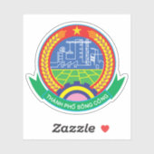 Das Emblem von Thành Phố Sông Công, Vietnam Aufkleber (Blatt)