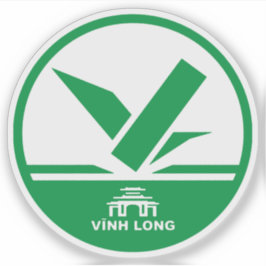 Das Emblem von Vinh Long, Vietnam Aufkleber