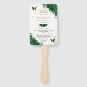 Das Emerald Green Floral Events Programm für Quinc Fächer (Vorderseite)